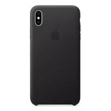 Apple iPhone XS Max Case Leather Back Cover Black - GV8 Tech