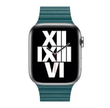 Apple Leather Link Watch Strap 44mm Size M Peacock - GV8 Tech