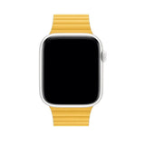 Apple Leather Link Watch Strap L 44mm Meyer Lemon - GV8 Tech
