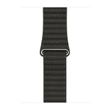Apple Leather Link Watch Strap M 42mm Graphite - GV8 Tech