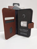 Decoded iPhone 11 Pro Case Leather Detachable Wallet Folio Brown - GV8 Tech
