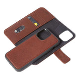 Decoded iPhone 11 Pro Max Detachable Leather Wallet Case Cinnamon Brown - GV8 Tech