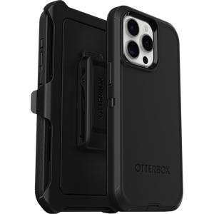 OtterBox iPhone 15 Pro Max Defender Case Screenless Edition Rugged With Holster Black