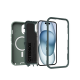OtterBox iPhone 16e 15 14 13 Defender Series MagSafe Rugged Case Forest Ranger (Green)