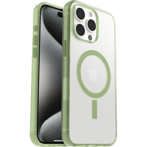 OtterBox iPhone 15 Pro Max Case Lumen Series Magsafe Cover Clear / Moray Green RRP £47.99