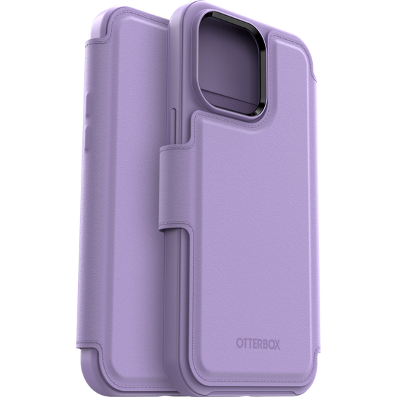 OtterBox iPhone 14 Pro Max Case Folio Series Wallet Card Holder Cover Lilac RRP £34.99