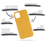 Pela iPhone 11 Pro Max Case Eco - Friendly 100% Biodegradable BackCover Black - GV8 Tech