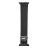 LAUT Apple Watch Loop Strap 42 / 44 1 2 3 4 5 6 SE Series Black Stainless Steel