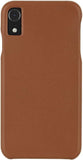 Case for iPhone XR by Case-Mate Genuine Leather Slim Back Cover Tan / Brown