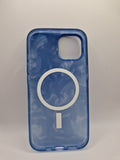 OtterBox iPhone 15 Case Figura Silicone MagSafe Blue Berries n Cream RRP £47.99