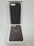 Official Apple iPhone 7 Plus 8 Plus Leather Case - Storm Grey Cover MMYE2ZM/A