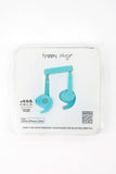 Happy Plugs Earbuds Sport Wired In-ear Silicone with Remote & Mic Turquoise 7944