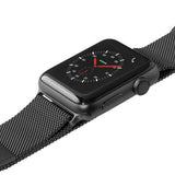 LAUT Apple Watch Loop Strap 42 / 44 1 2 3 4 5 6 SE Series Black Stainless Steel