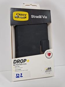 OtterBox Samsung Galaxy S22 Case Strada Via Series Folio Flip Black RRP £24.99