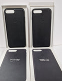 Official Apple iPhone 7 Plus 8 Plus Genuine Leather Case - Black Cover MMYJ2ZM/A