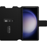 OtterBox Samsung Galaxy S23 Ultra Case Strada Via Series Folio Flip Black