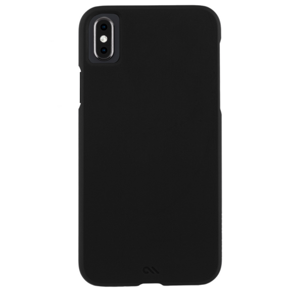 Case-Mate iPhone XS Max Barely There Leather Back Case - Black