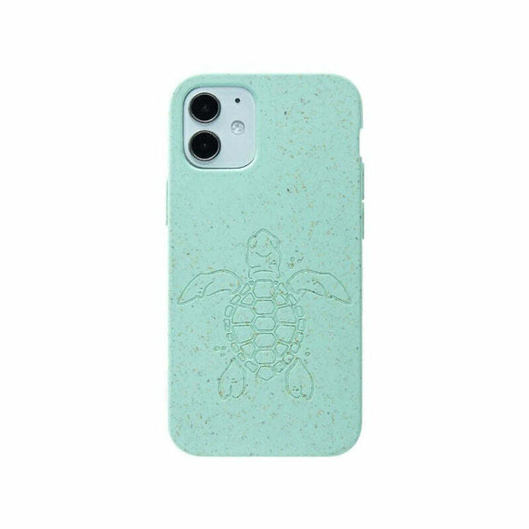 PelaiPhone 12 Mini  Compostable Back Case Ocean Turqouise (Turtle Edition)