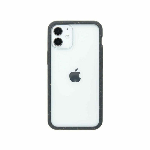 Pela iPhone 12 Mini Compostable Clear Case - Black Ridge