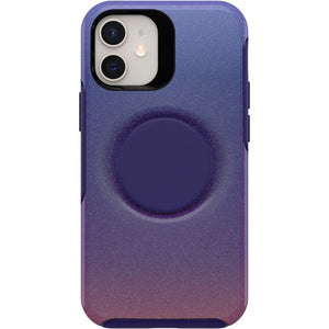 OtterBox iPhone 12 Mini Otter+Pop Symmetry Series Case - Purple